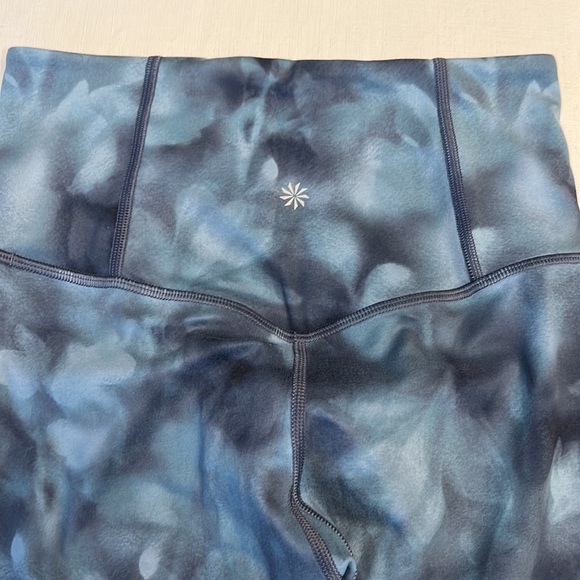 Athleta Women’s Elation Printed 7/8 Tight 657538 Green Blue Dye Leggings - Picture 7 of 7